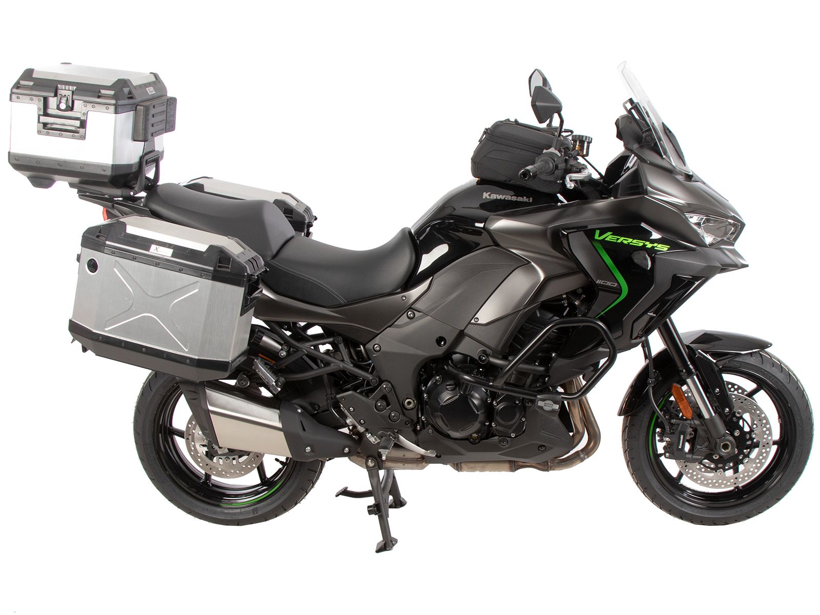 Portamaletas superior de aluminio negro para Kawasaki Versys 1100 /SE (25-) Hepco & Becker