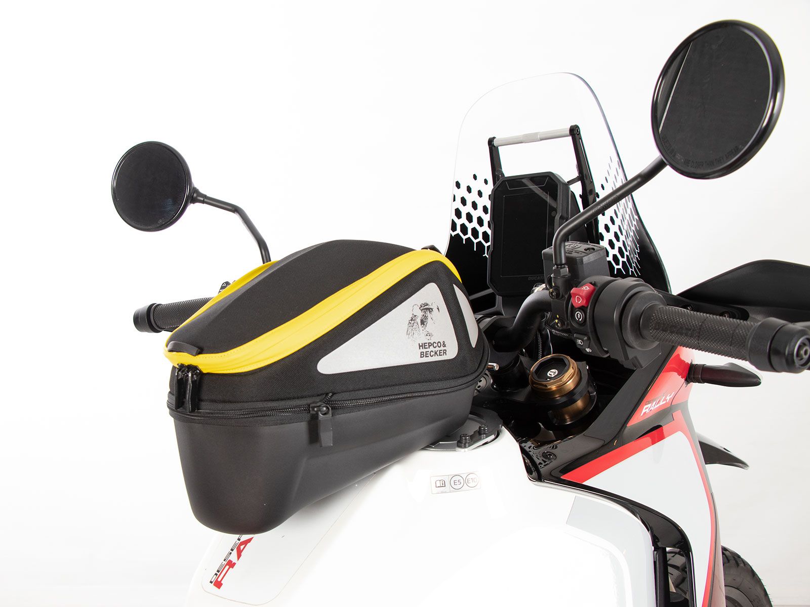 Anilla de depósito básica incl. unidad de cierre de la bolsa de depósito para Ducati DesertX (22-) Hepco & Becker