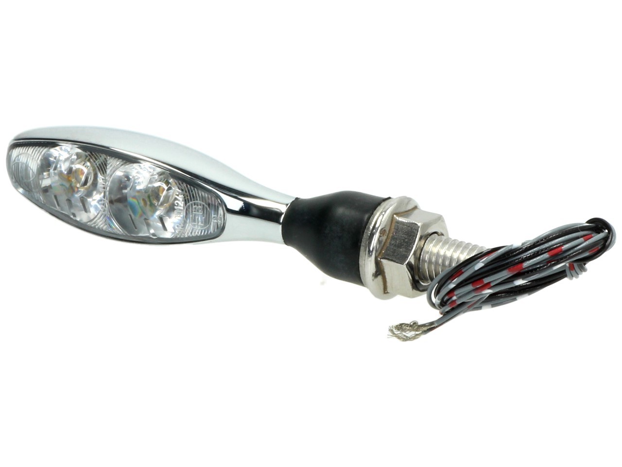 Indicador Kellermann, luz trasera y de freno, Micro 1000 DF, acero, LED, HL/HR, 12 V, cromo brillante