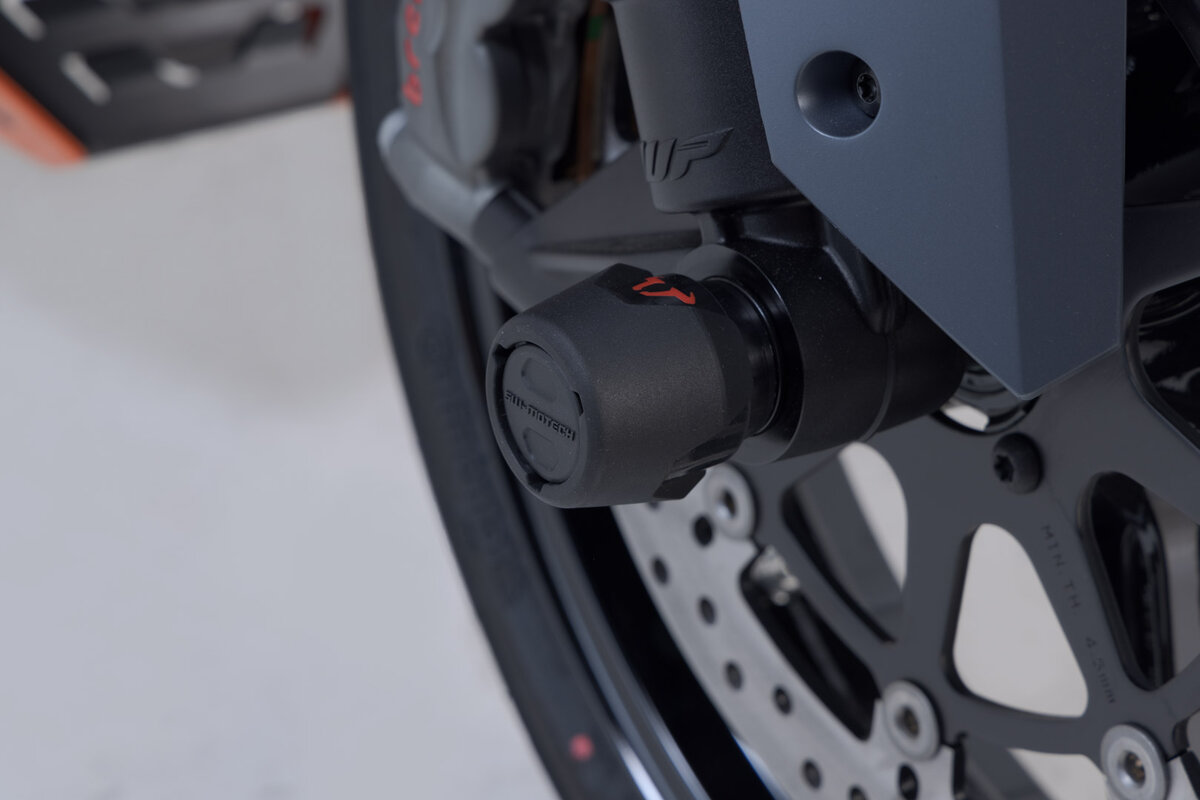 SW-Motech Kit crash pad para eje delantero negro para modelos KTM - SW Motech