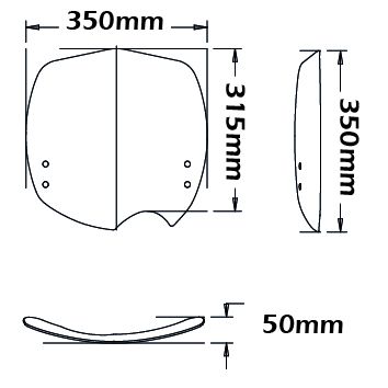 Parabrisas para BMW G 650 Xchallenge (06-07), transparente