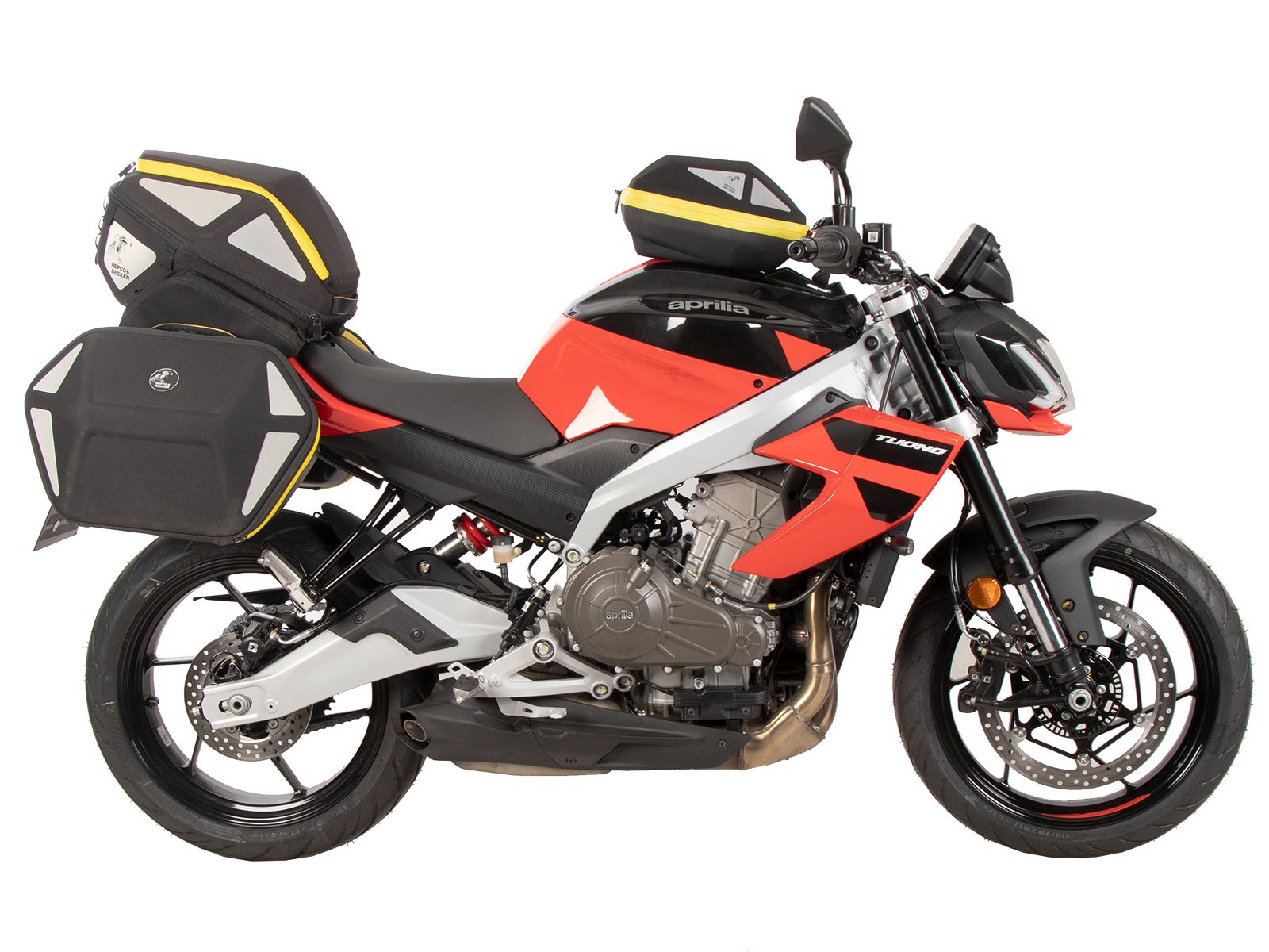 Portaequipajes deportivo fijo negro para Aprilia Tuono 457 (25- ) Hepco & Becker
