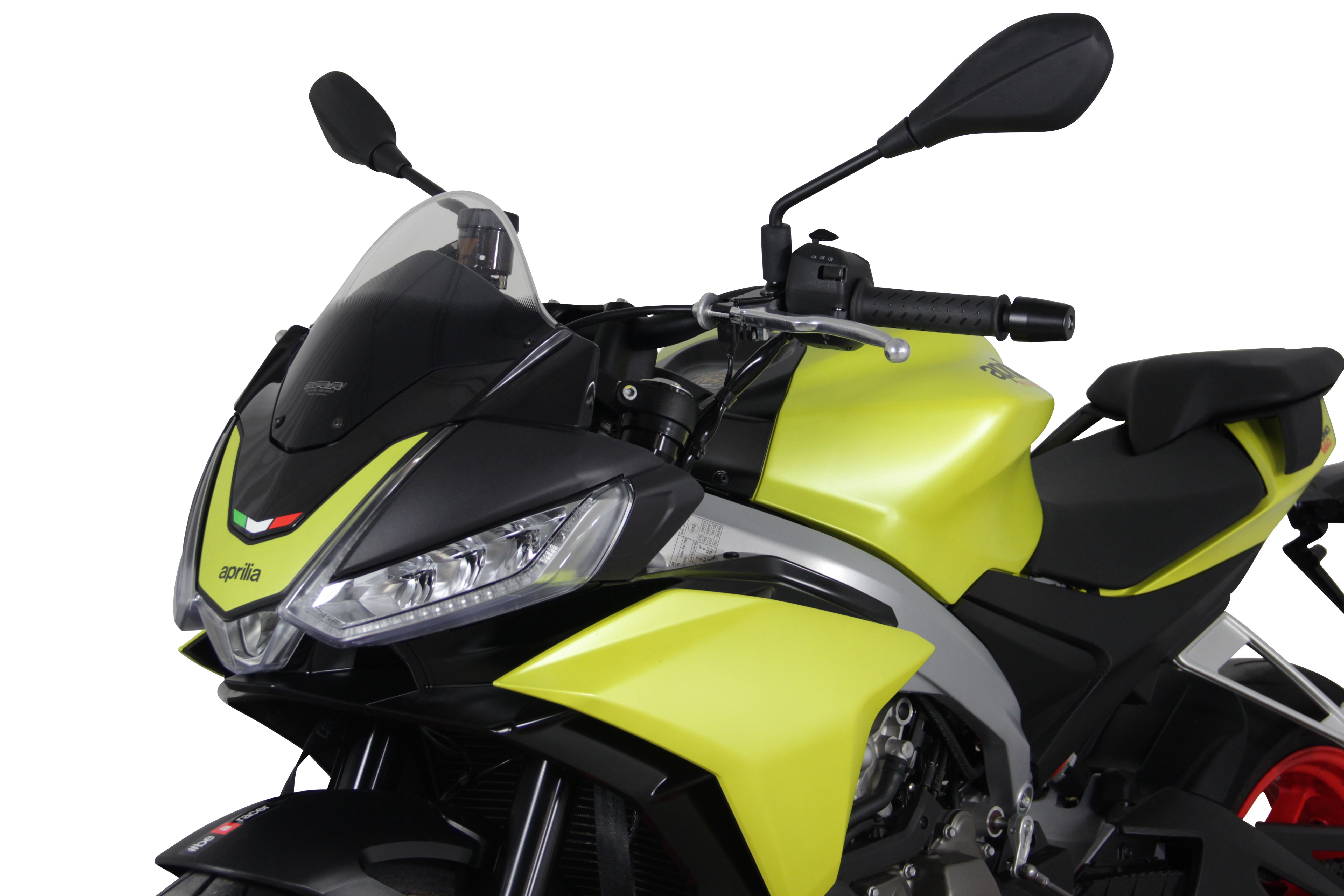 MRA pantalla original moldeada "O" gris humo Aprilia Tuono 660 / V4 Factory (21-)