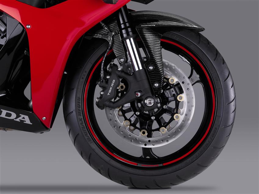 Juego de adhesivos decorativos de llantas para modelos Honda, rojo
