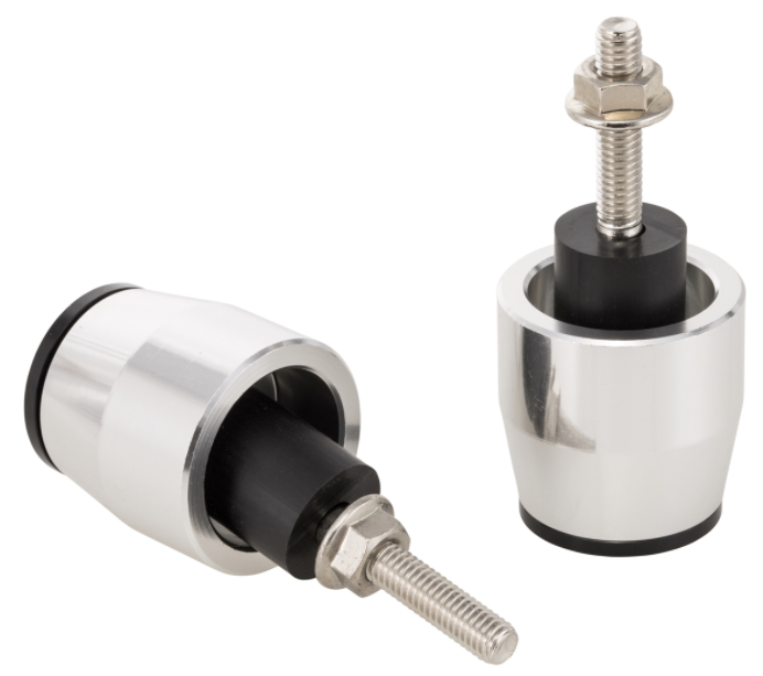 Contrapesos de manillar izquierda/derecha para Vespa Primavera/Sprint/ET/LX/LXV/S, plata