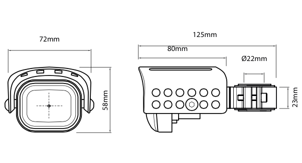 Faros auxiliares LED (juego) incl. juego de montaje universal para BMW F 850 GS (Bj.18-) Original Hepco