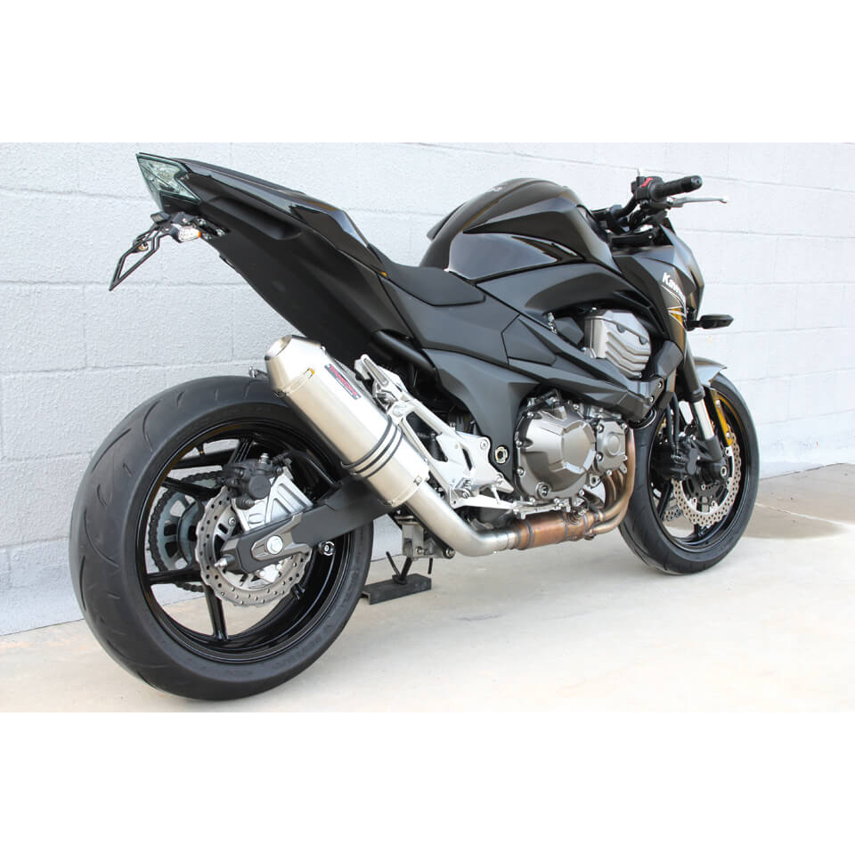 Silenciador trasero Takkoni Kawasaki Z 800 e, acero inoxidable, homologado E