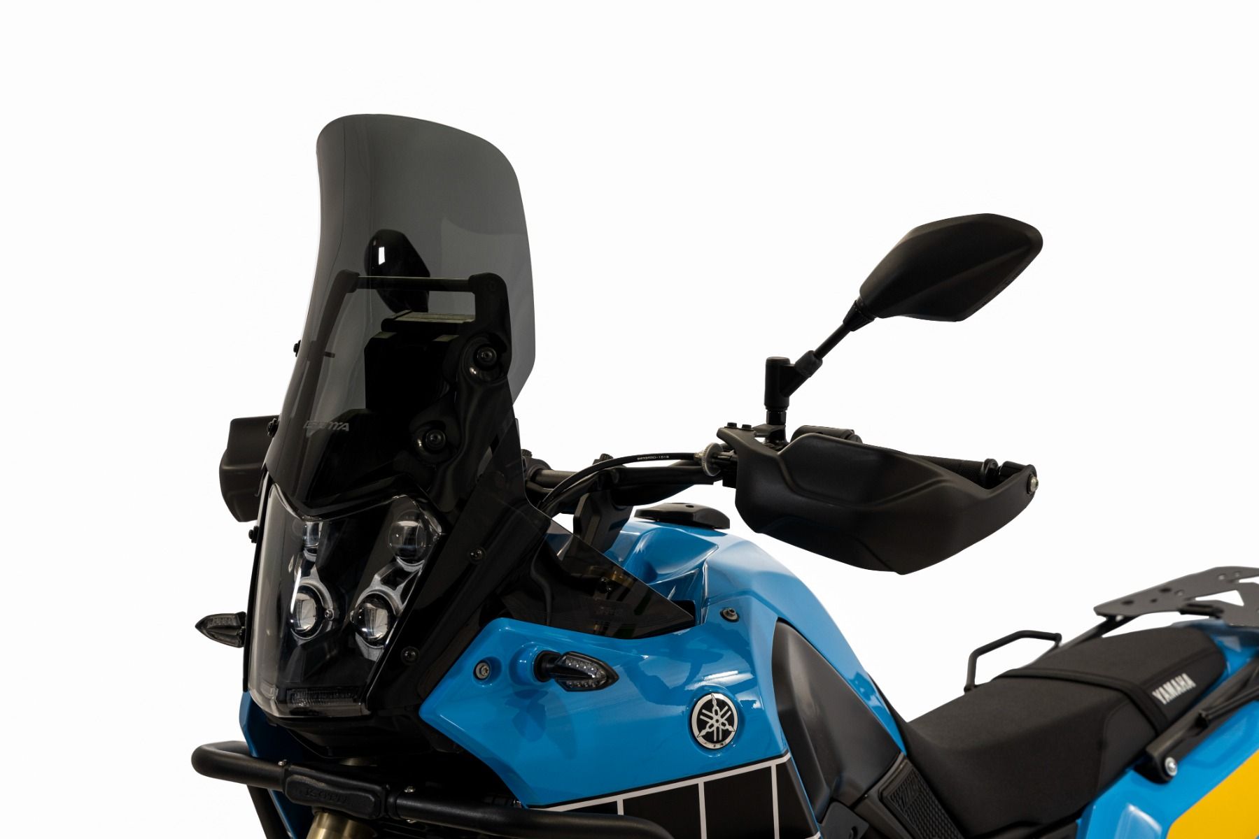 Parabrisas de rally negro mate para Yamaha Ténéré 700 (19-24)