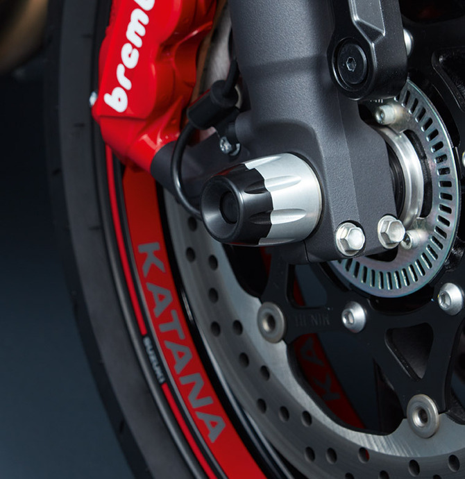 Protector de eje delantero para Suzuki GSX-S 1000 S/GT (Bj.19-) Original Suzuki