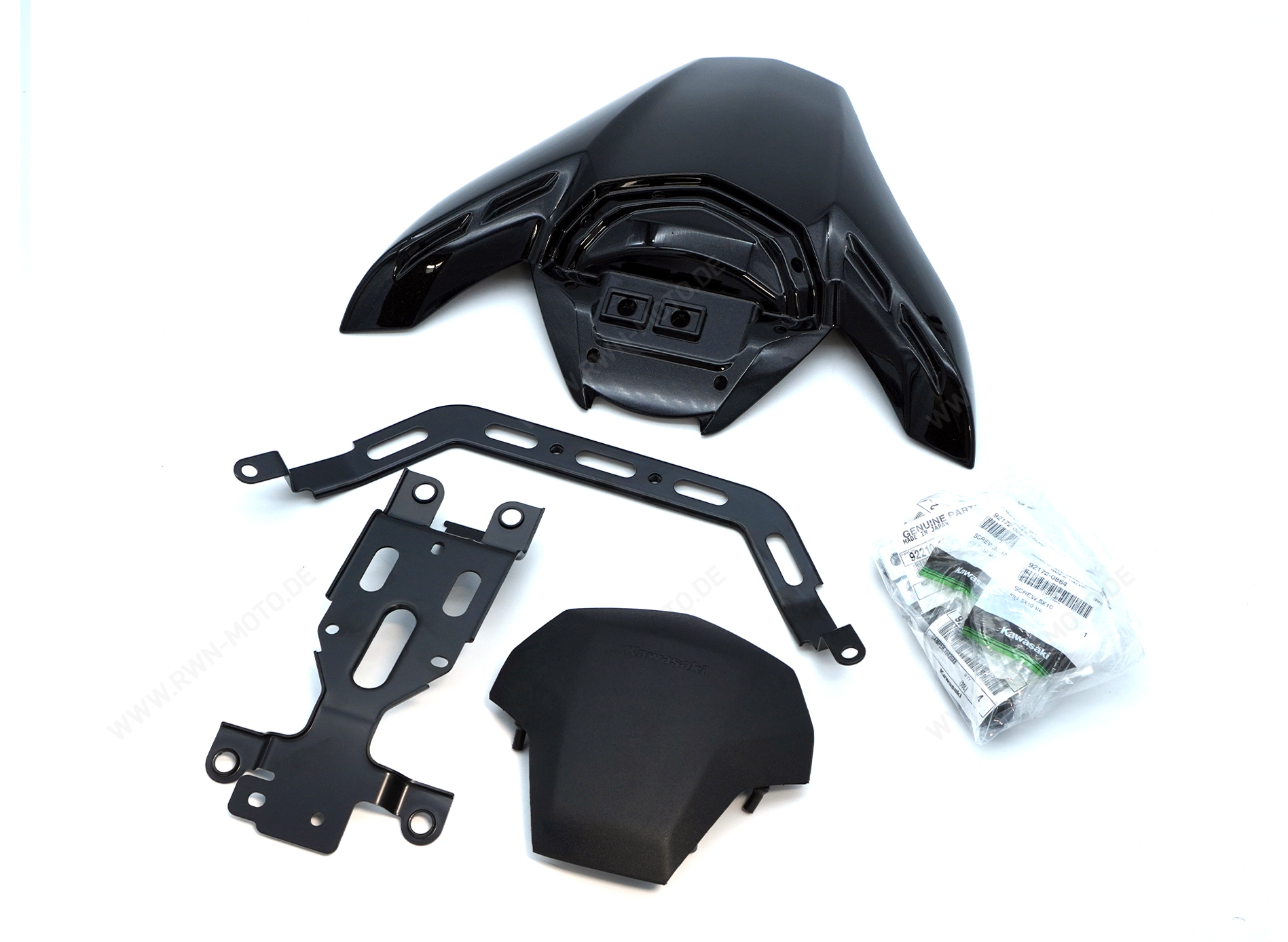 Funda para el asiento del acompañante Metallic Spark Black Z900 2017- Original Kawasaki