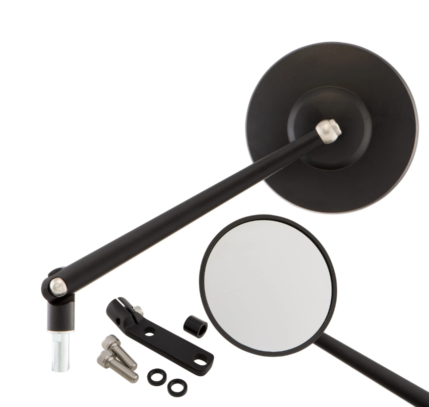 Retrovisor estándar izquierdo o derecho para Vespa PX 80-200ccm, negro