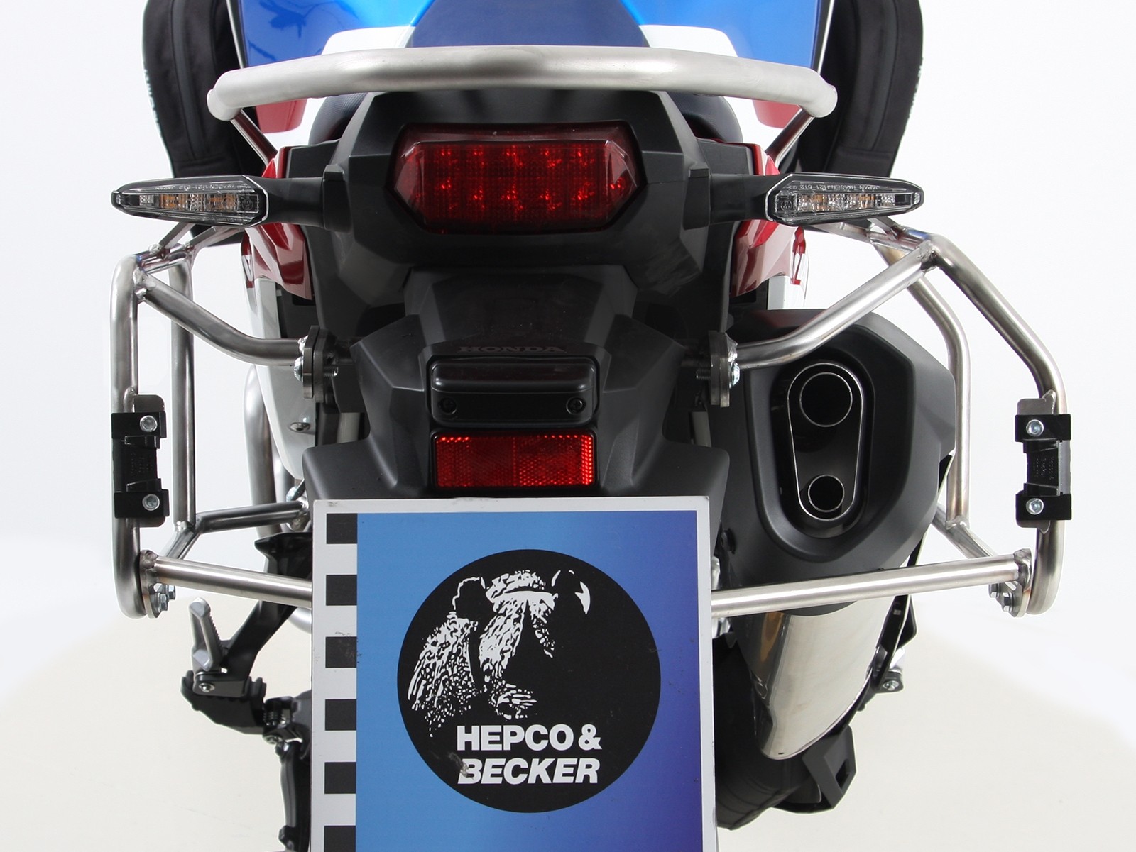 Juego de maletas recortables Xplorer plata + soporte recortable plata para Honda CRF1000 Africa Twin (18-19)