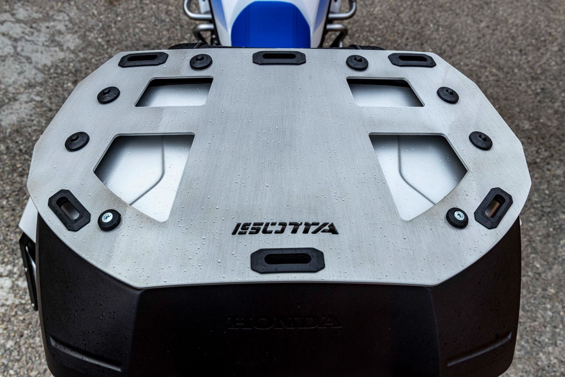 Portaequipajes para baúl Honda XL 750 Transalp /NT 1100 /ADV 750 /NC 750 X, aluminio, cepillado y pulido