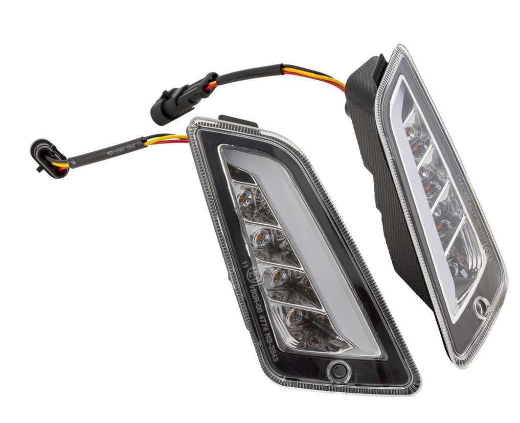 Kit de indicador delantero izquierdo/derecho para Vespa GTS/GTS Super/GTV 125-300cc ('14-), transparente