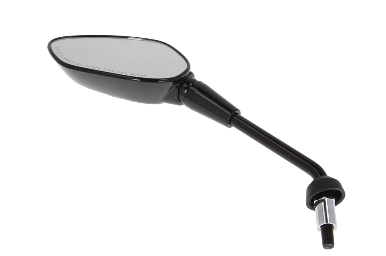 Retrovisor original, izquierdo, M10, rosca izquierda, negro, brillante, Vespa GTS, 2023-
