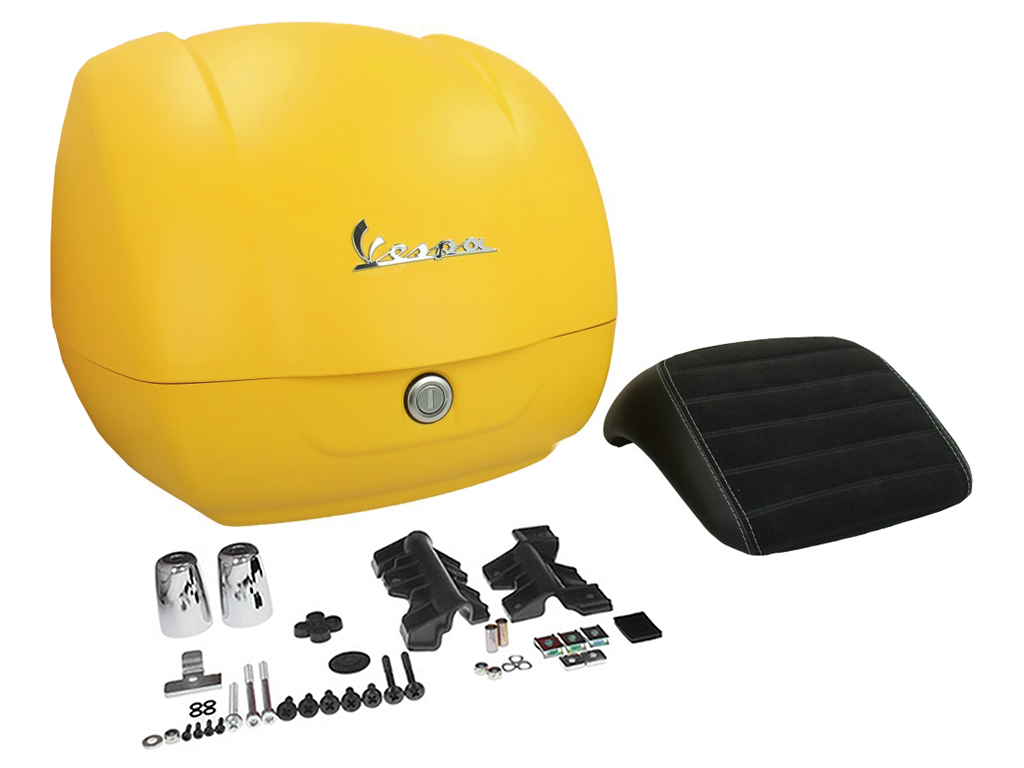 Topcase original para Vespa GTS - amarillo mate / amarillo celeste 974/A