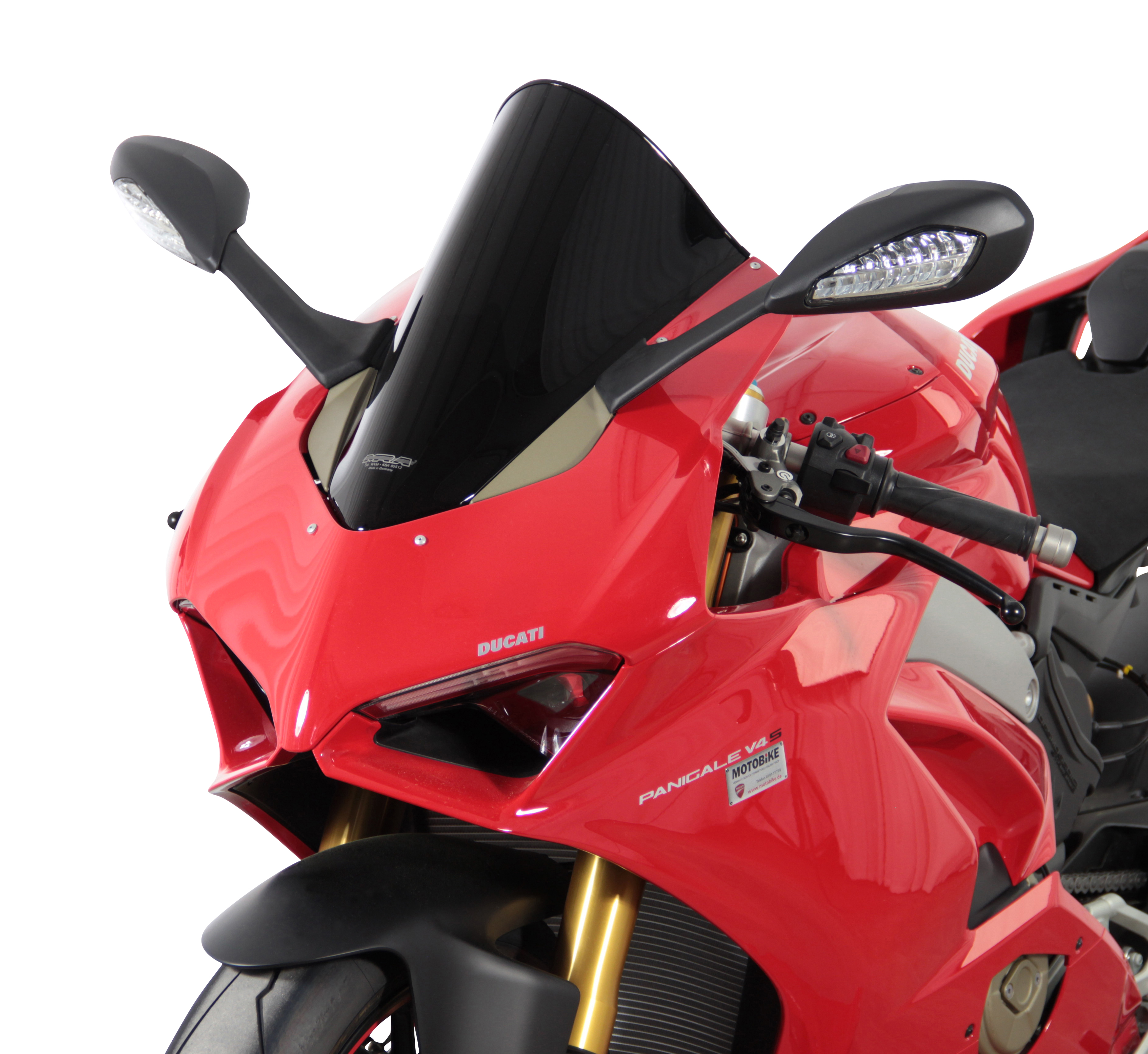 Pantalla Racing "R" negra para Panigale V4 /R /S Orignal MRA