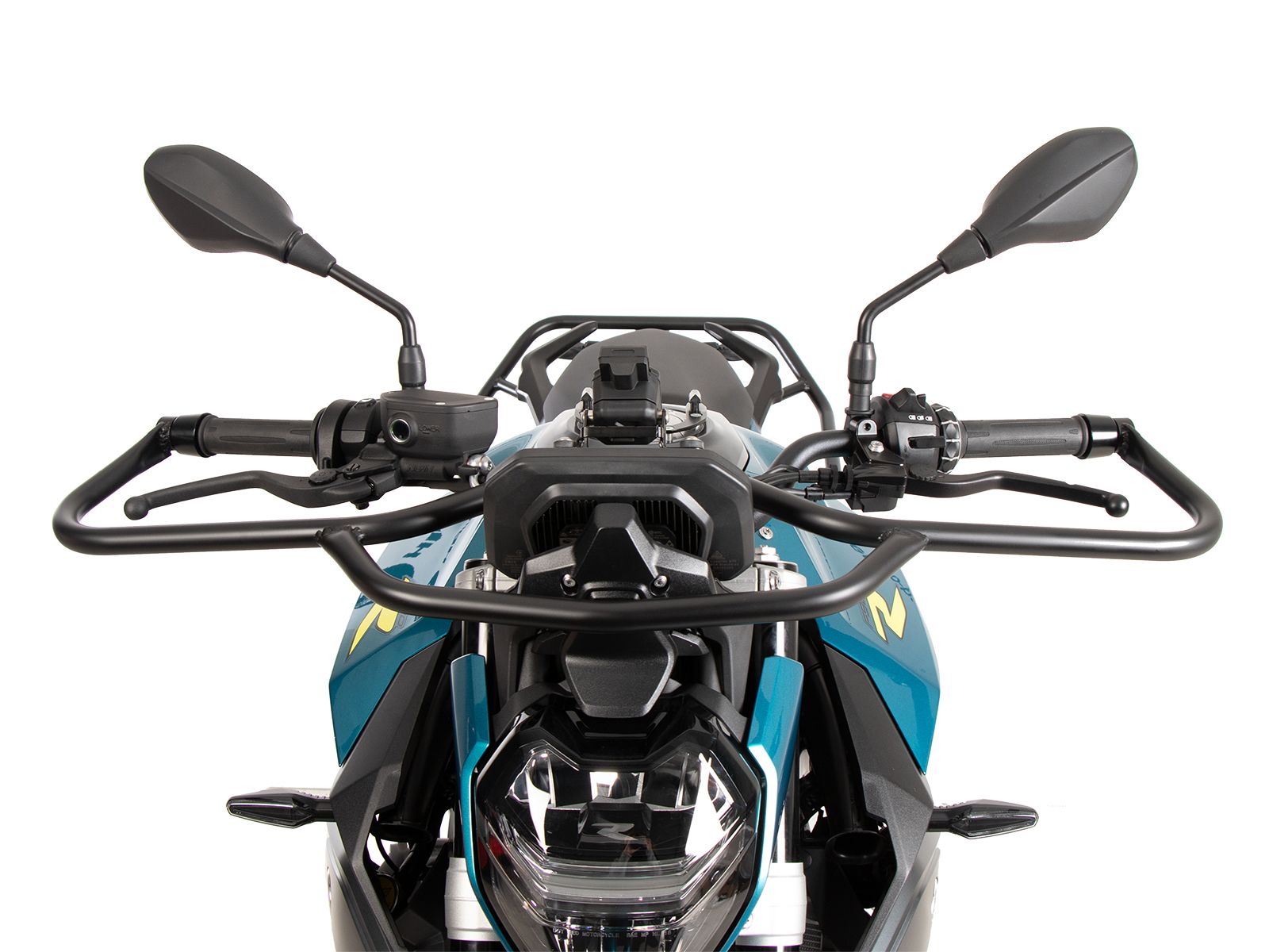 Barra de protección delantera negra para BMW F 900 R (25-) Hepco & Becker