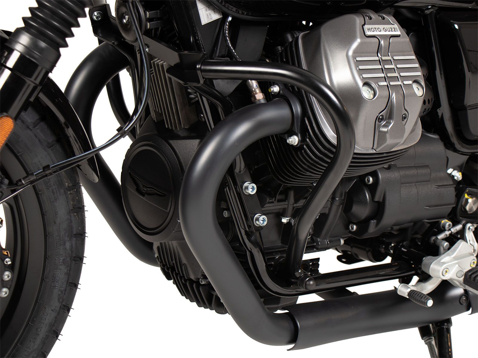 Guardamotor negro para Moto Guzzi V7 Stone Special Edition (22-) Hepco & Becker