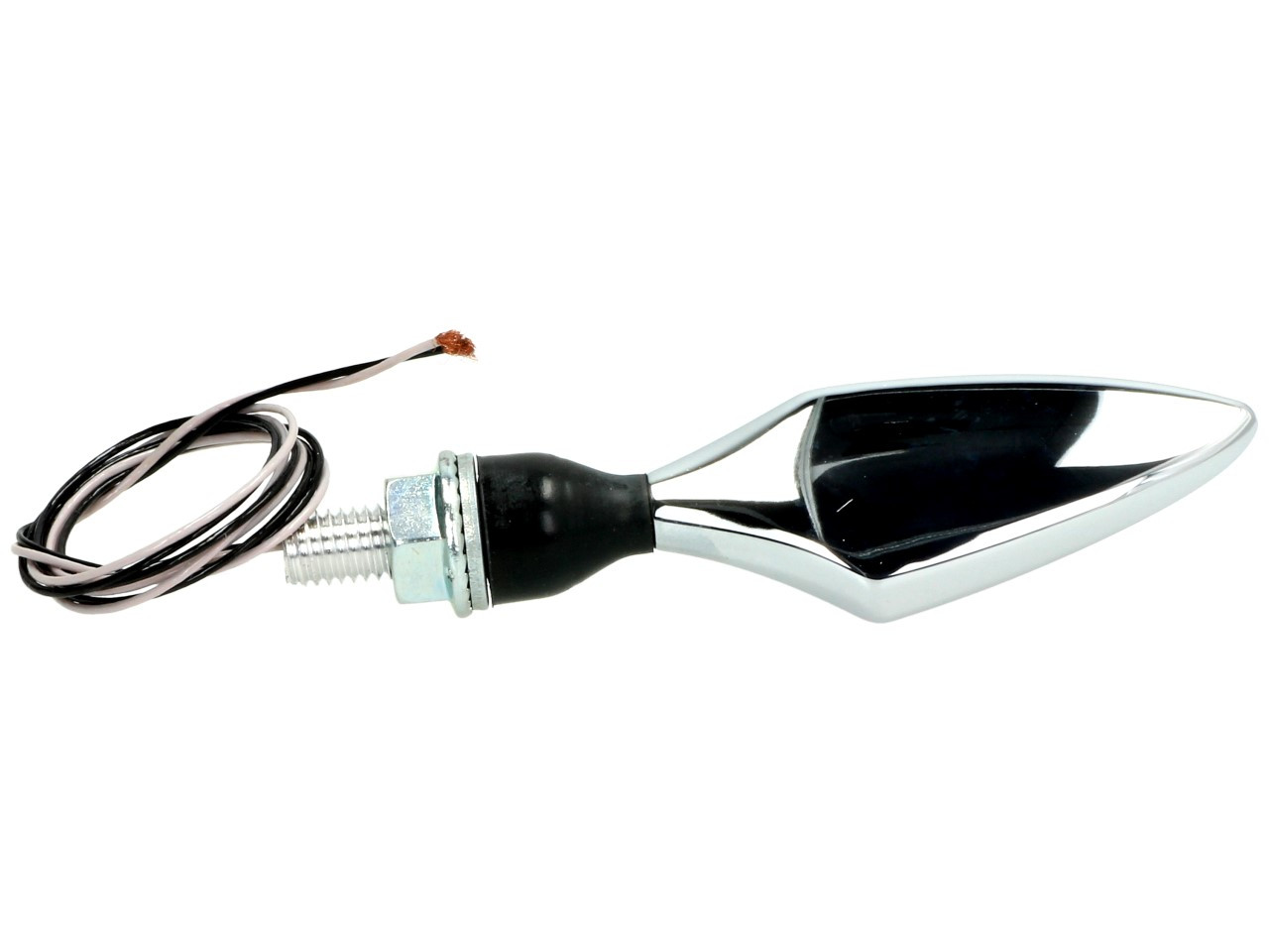 Indicador Kellermann, rombo, acero, LED, VR/HL, 12 V, cromo brillante, M8x20, homologado E