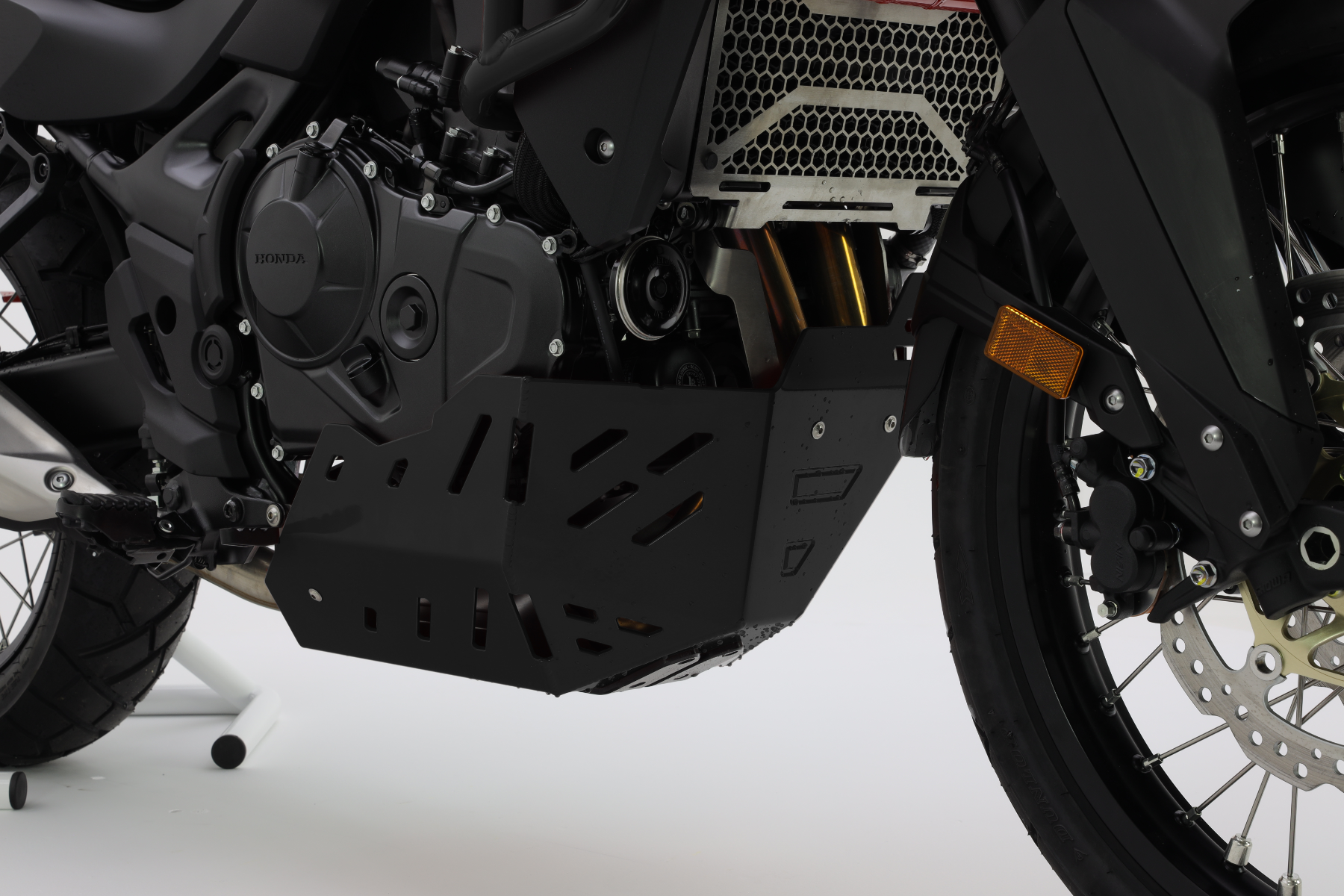 Placa de protección del motor de aluminio para Honda XL 750 Transalp, negra