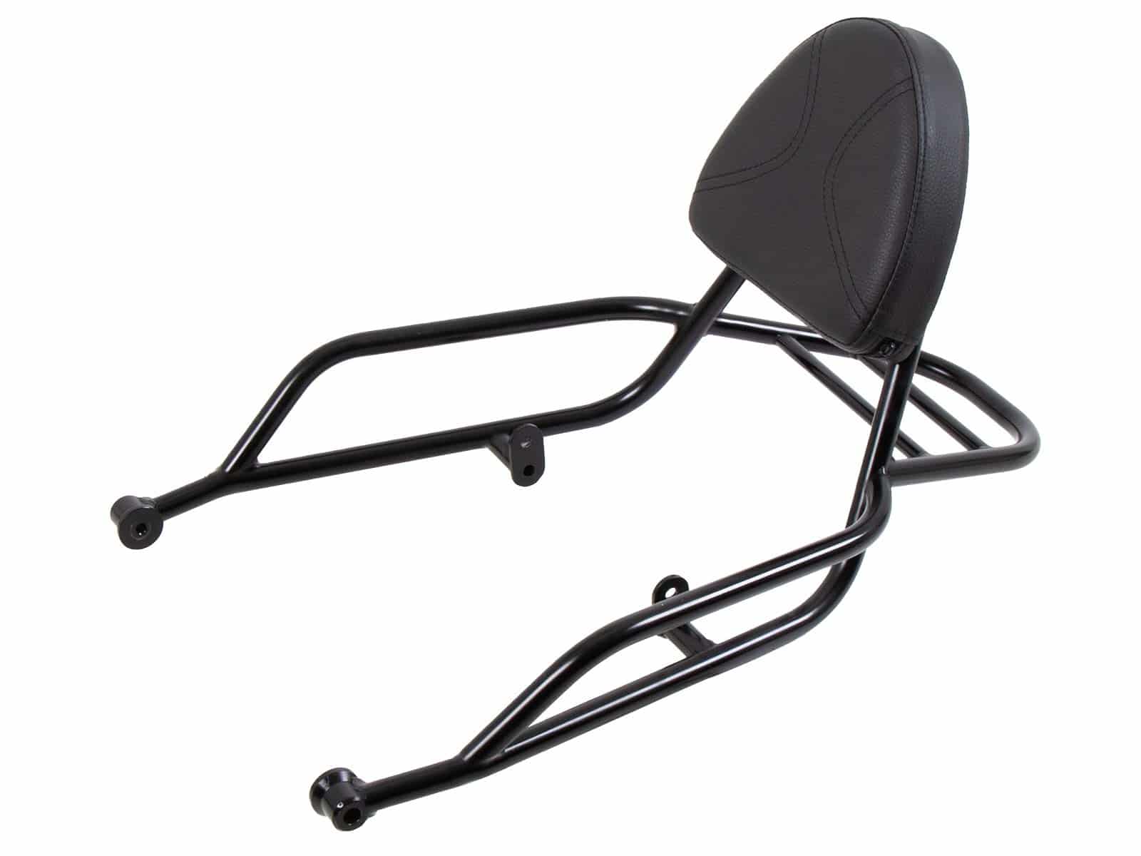 Sissybar con portaequipajes negro para Moto Guzzi V7 850 Sport (25-) Hepco & Becker