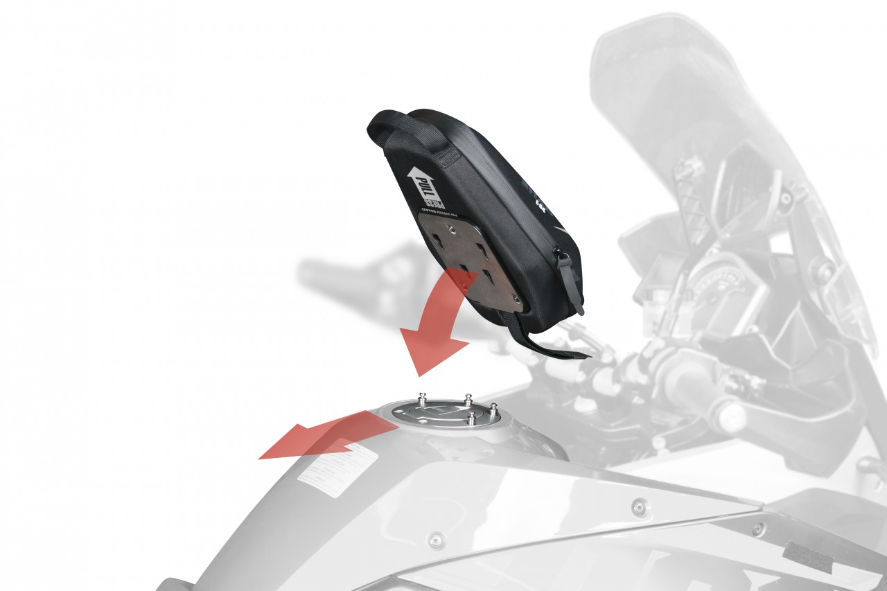 Base de sombreado KTM Super Duke / Adv 1290 2021- para bolsa de depósito con sistema PIN