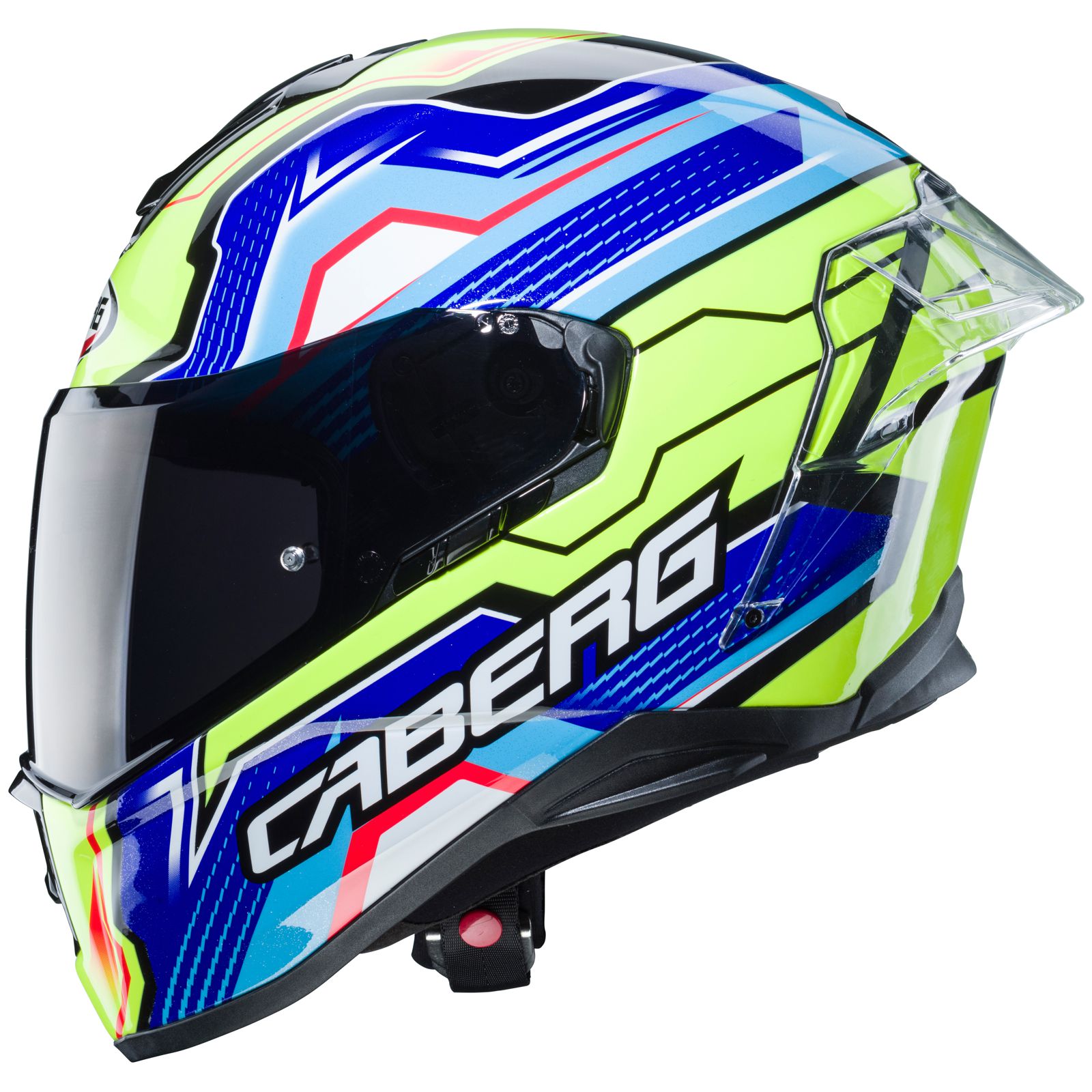 Casco Caberg Drift Evo LB29, negro/azul-amarillo