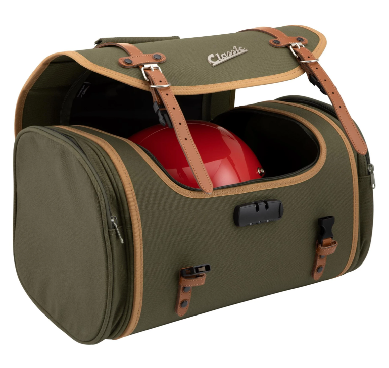 Bolsa "Classic" grande para Vespa, lona, oliva