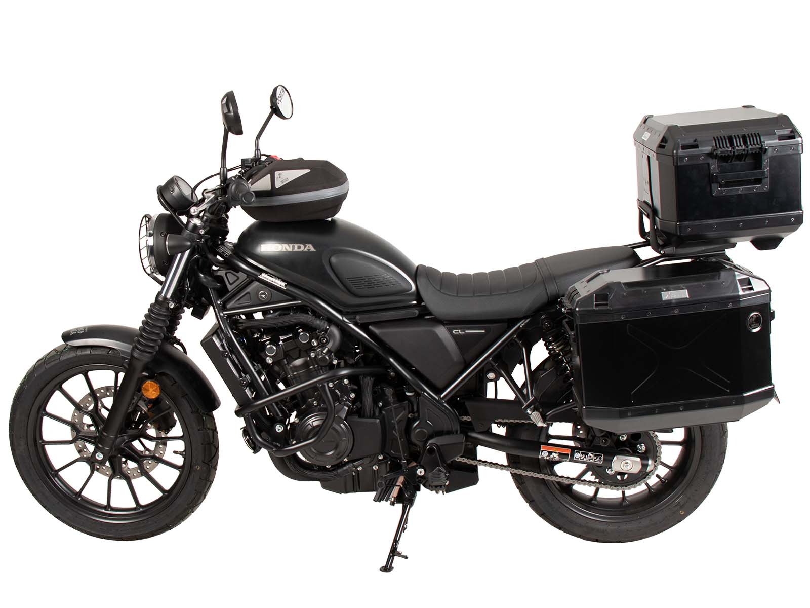 Portamaletas Easyrack negro para Honda CL 500 Scrambler (23-) Hepco & Becker