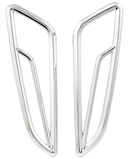 Rejilla indicadora derecha/izquierda, frontal para Vespa Primavera/Sprint 50-150cc 2T/4T AC, cromada