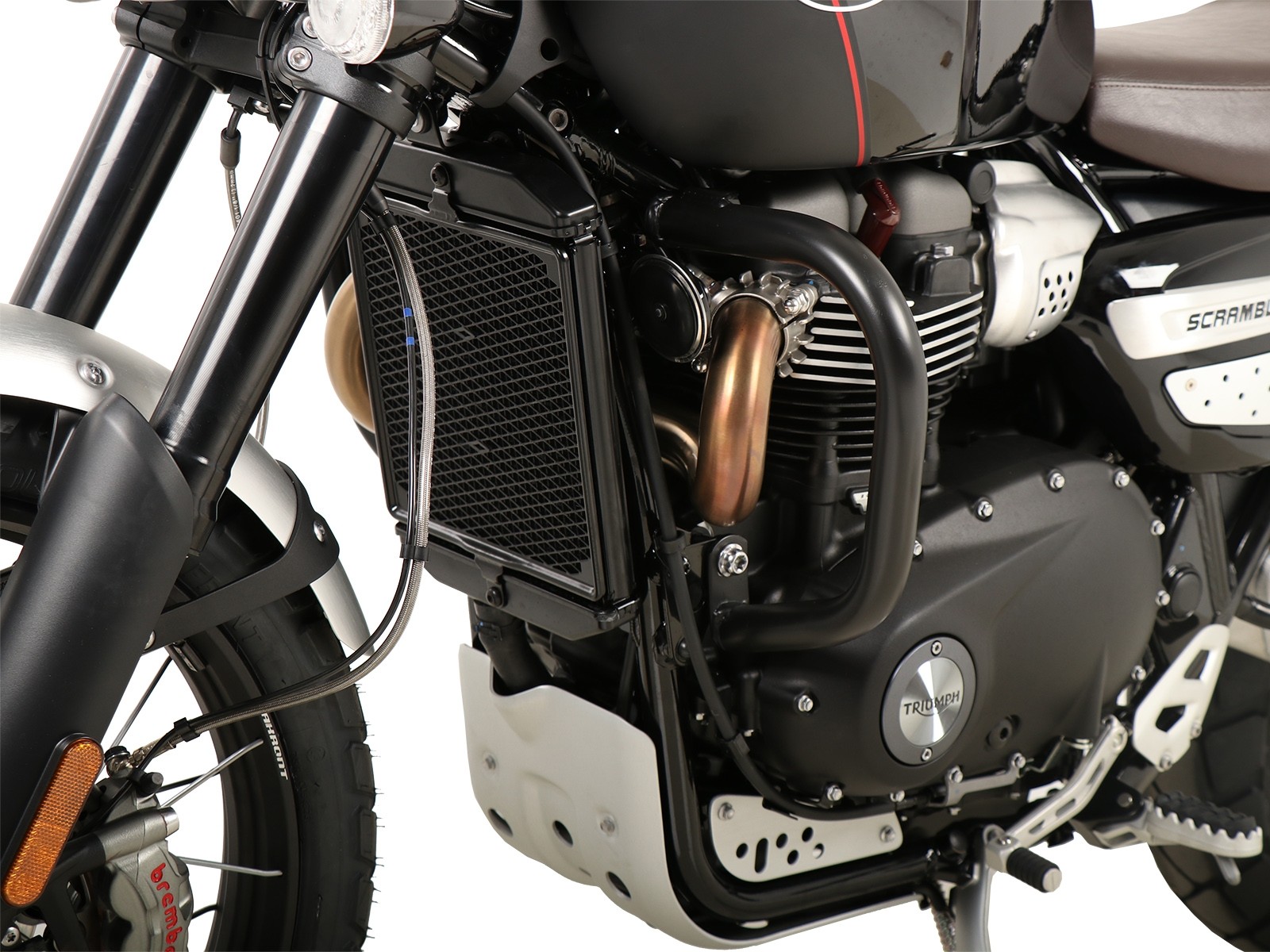 Protector de motor negro para Triumph Scrambler (2019-)