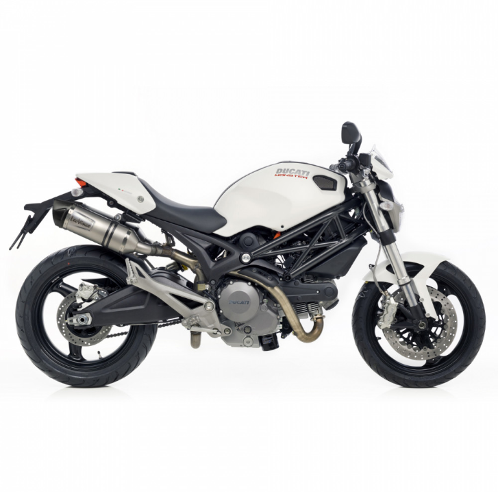 Sistema de escape LeoVince SBK LV One Evo 2, acero inoxidable, slip on para Ducati Monster