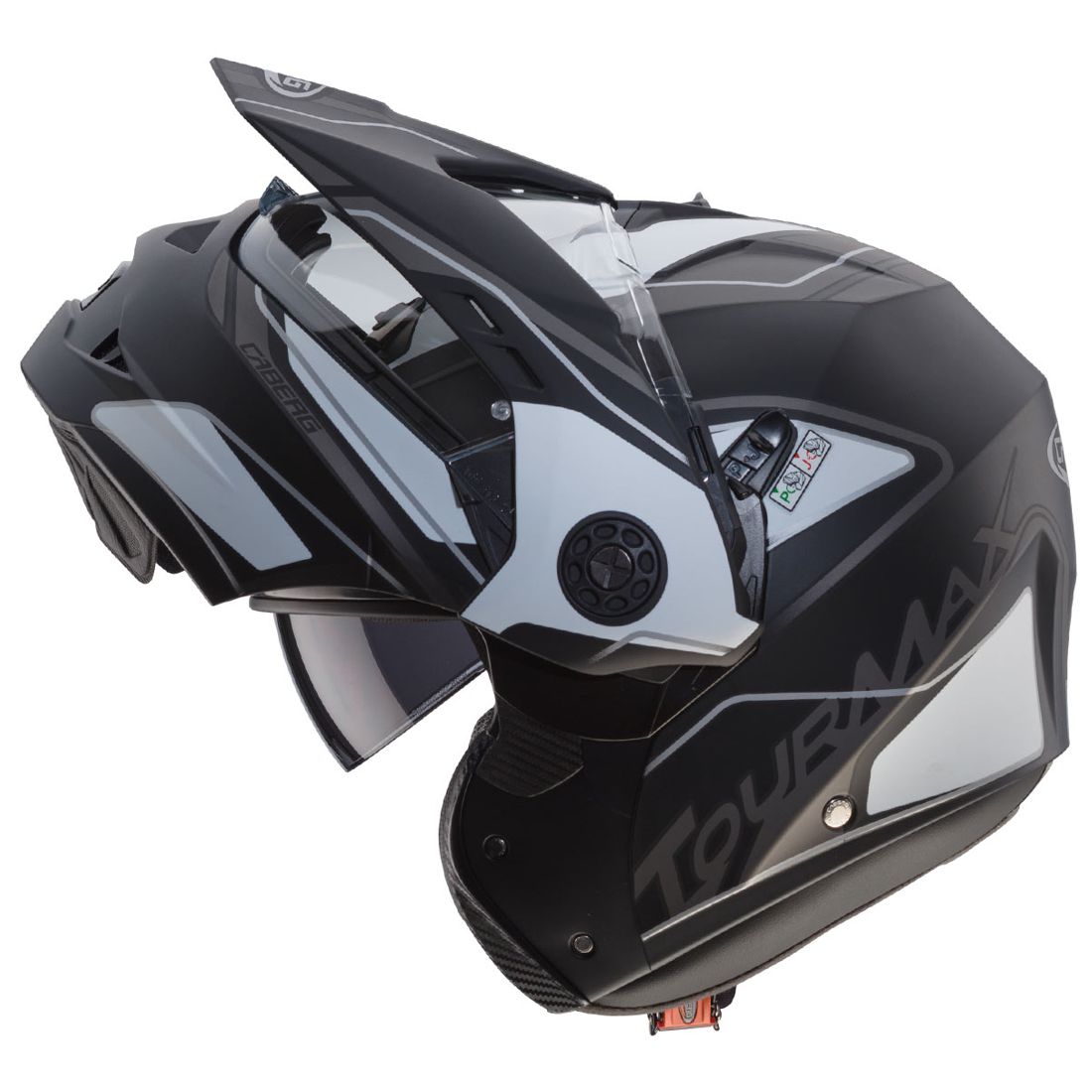 Casco Caberg Tourmax Marathon, negro mate/blanco