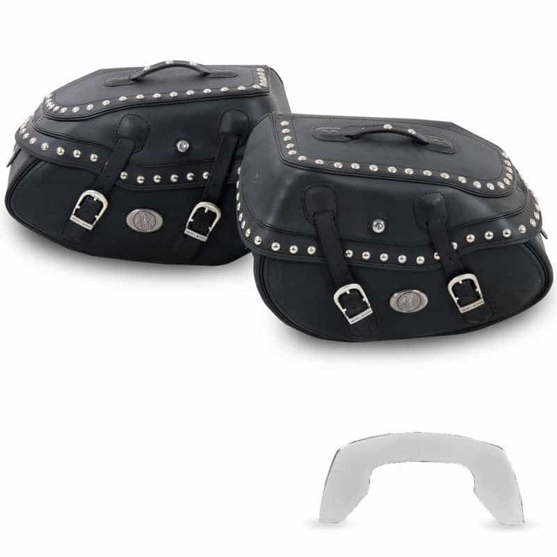 Juego de alforjas Buffalo Big Custom negro para portabultos C-Bow Hepco & Becker