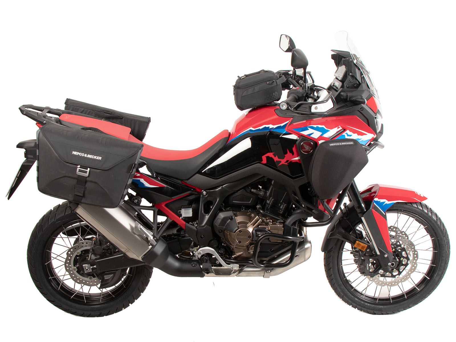 Soporte lateral C-Bow negro para Honda CRF 1100 Africa Twin Adventure Sports (24-) Hepco & Becker