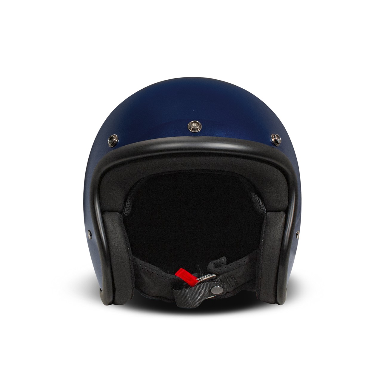 Casco DMD Jet Retro, azul, purpurina, Deep Blue, fibra de vidrio, ECE 22.06