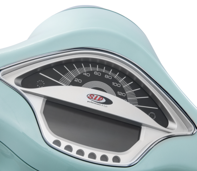 Cuentarrevoluciones/calendario para Vespa Primavera/Sprint 50-150cc 2T/4T AC, plata