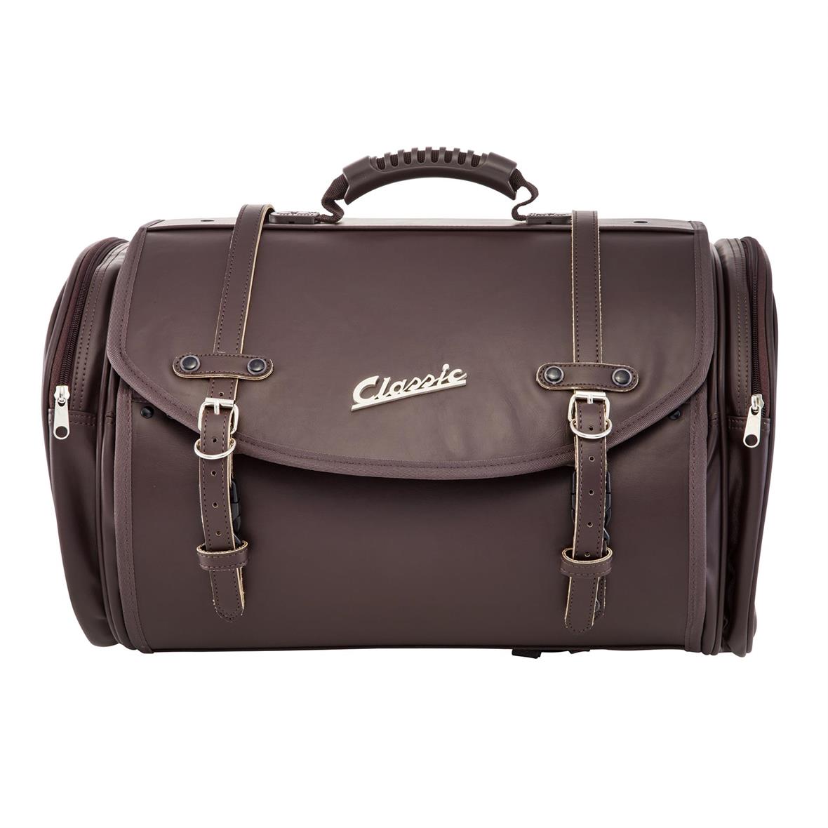 Bolsa grande "Classic" para portaequipajes de Vespa - marrón oscuro, polipiel
