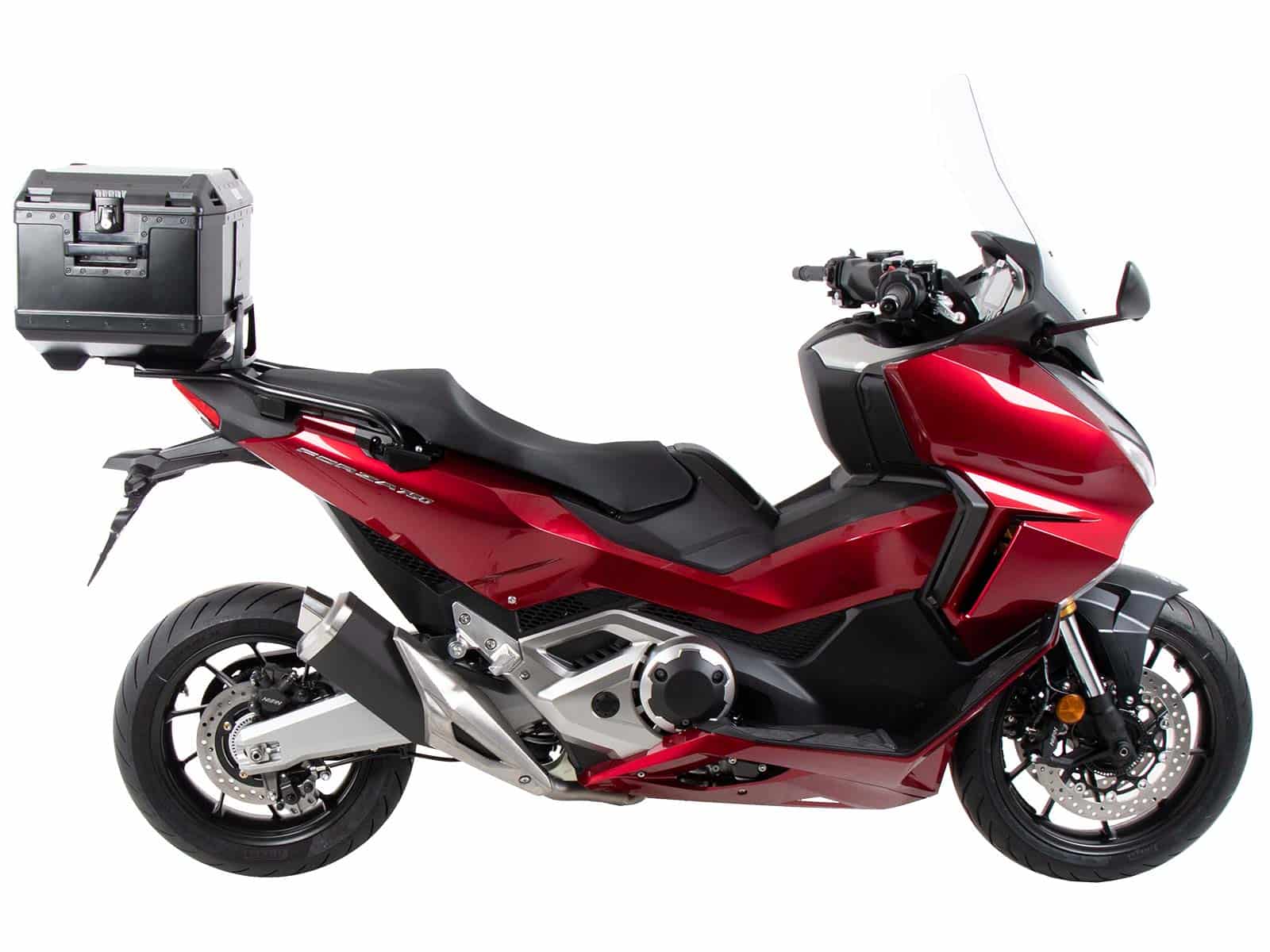 Portaequipajes de aluminio negro para Honda NSS 750 Forza (21-) Hepco & Becker