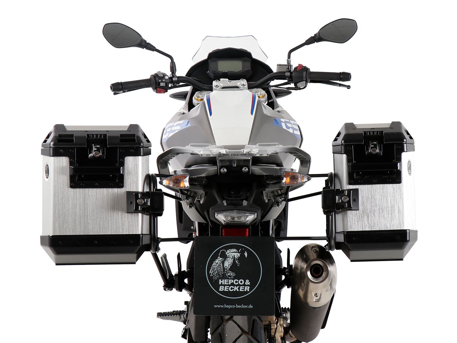 Portamaletas lateral fijo negro para BMW G 310 GS (20-) Hepco & Becker