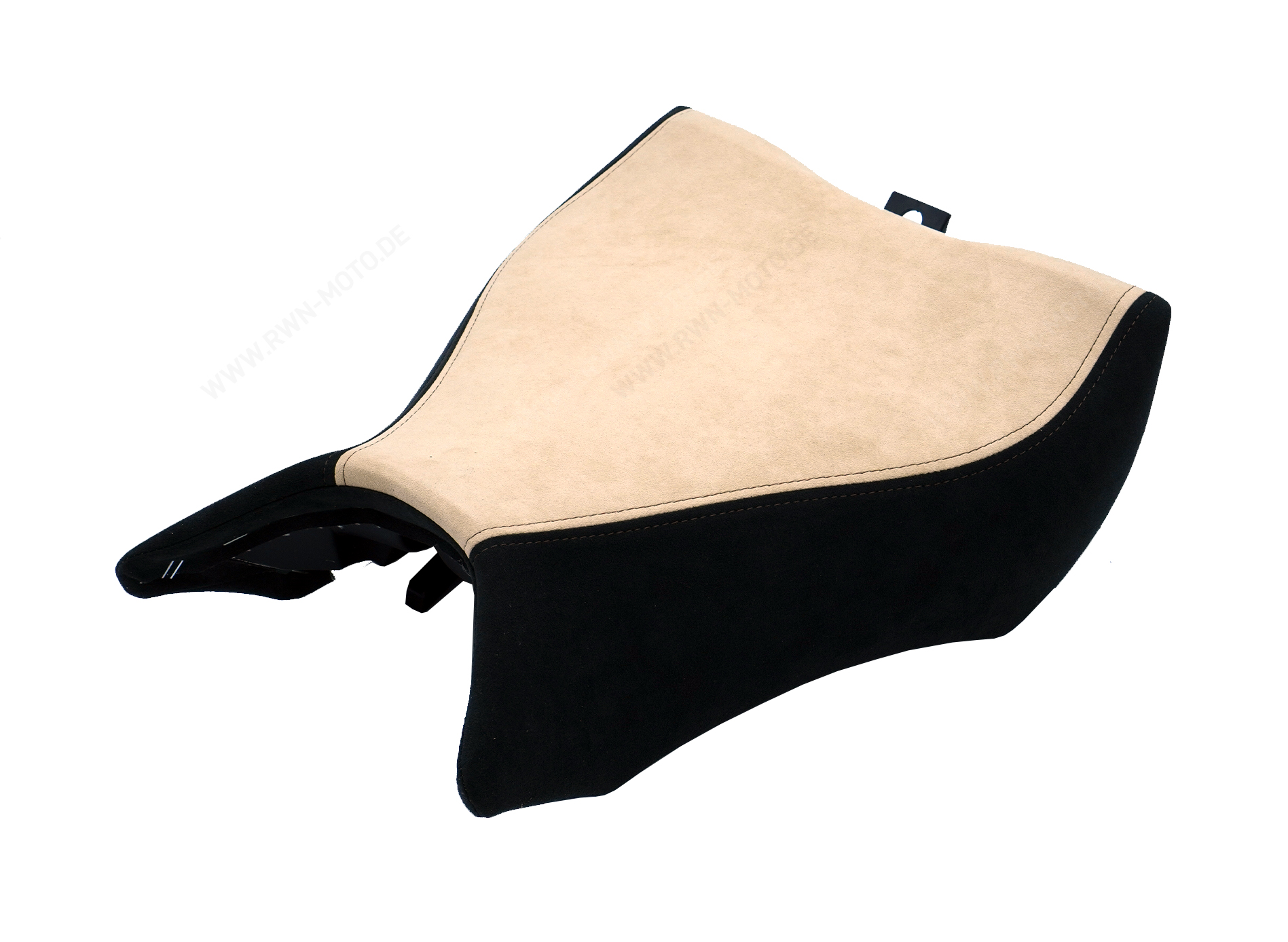 Asiento del conductor original de la Honda CB 1000 R en cuero Alcantara beige negro