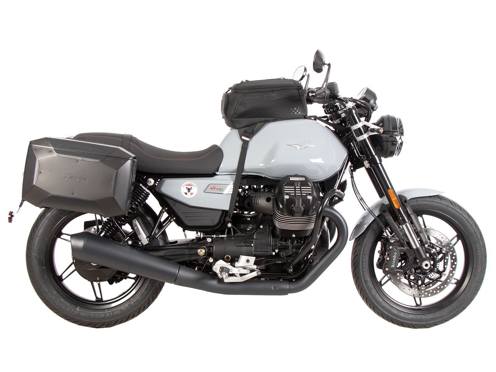 Soporte lateral C-Bow negro para Moto Guzzi V7 850 Special (25- ) Hepco & Becker
