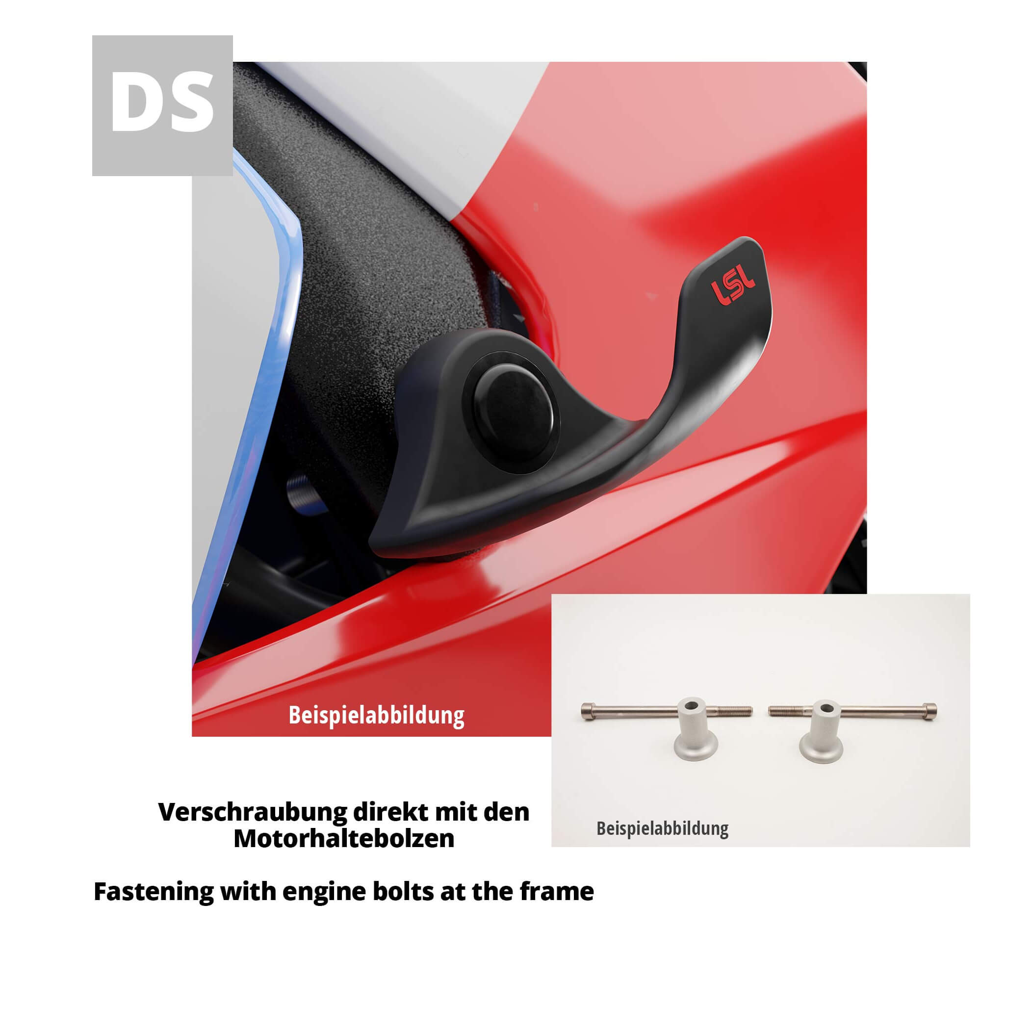 LSL SlideWing Befestigungskit für Kawasaki ZXR400