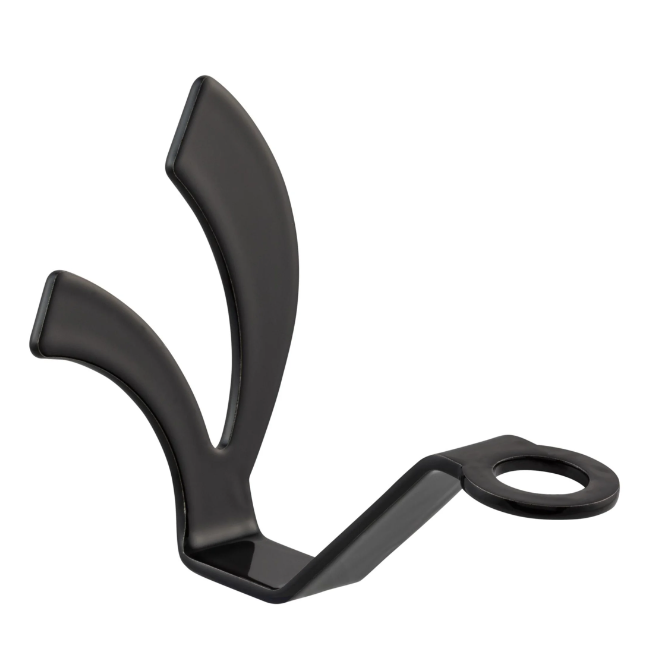 Gancho para casco, bajo asiento para Vespa, negro brillante