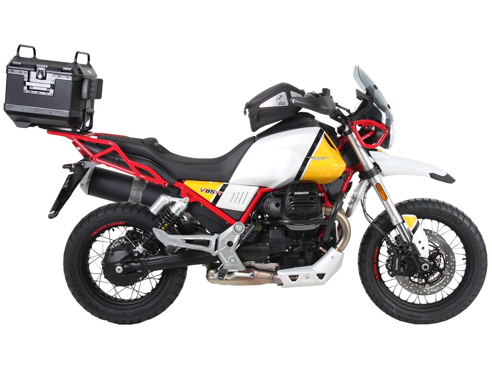 Easyrack Topcaseträger negro para V85 TT (Bj.19-) Hepco & Becker