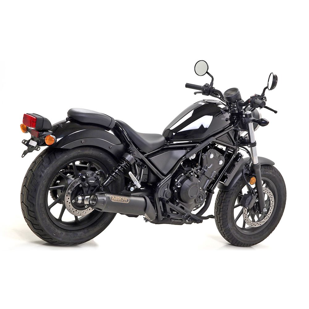 Escape ARROW REBEL Sip-On acero inoxidable negro para Honda CMX500 Rebel año modelo 2017-2022