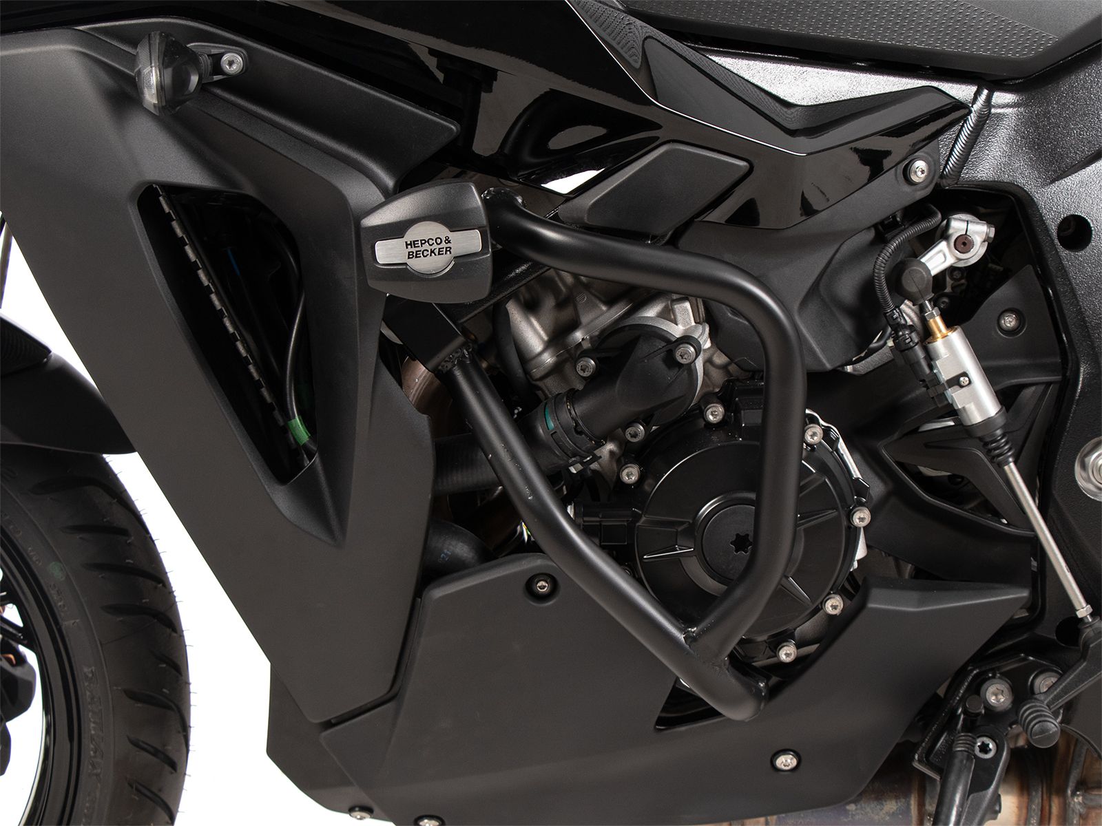 Protector de motor incl. almohadilla de protección negro para BMW M 1000 XR (24-) Hepco & Becker
