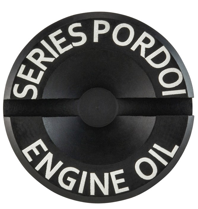 Tapón de llenado de aceite del motor para Vespa GTS/GTS Super/GTV 300cc HPE, negro mate