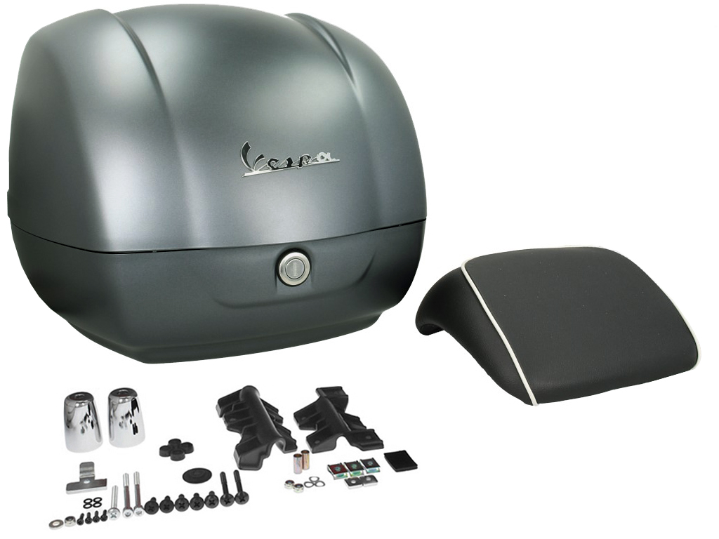 Topcase original para Vespa GTS - gris / titanio 707/C